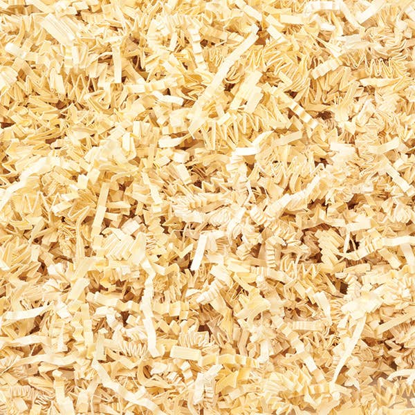 Crinkle Cut Paper Shred 10 lb: Natural Tan / 1 Pack / 10 lb Box