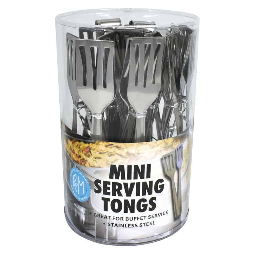 Mini Serving Tongs Stainless Steel