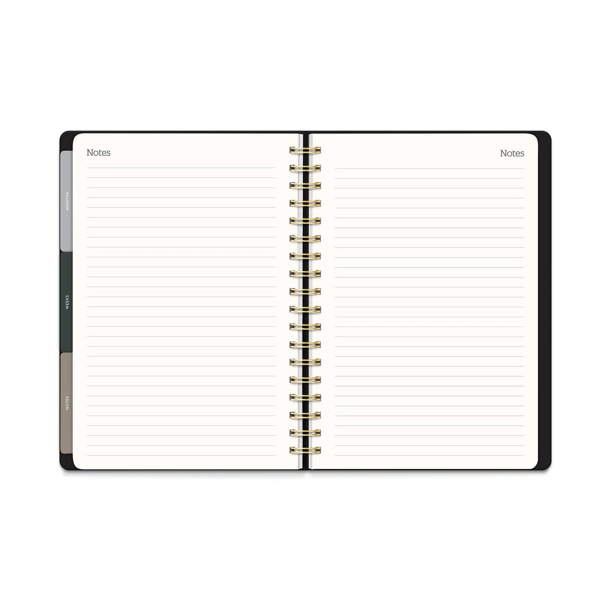 2027 Black Tri-Tab Planner