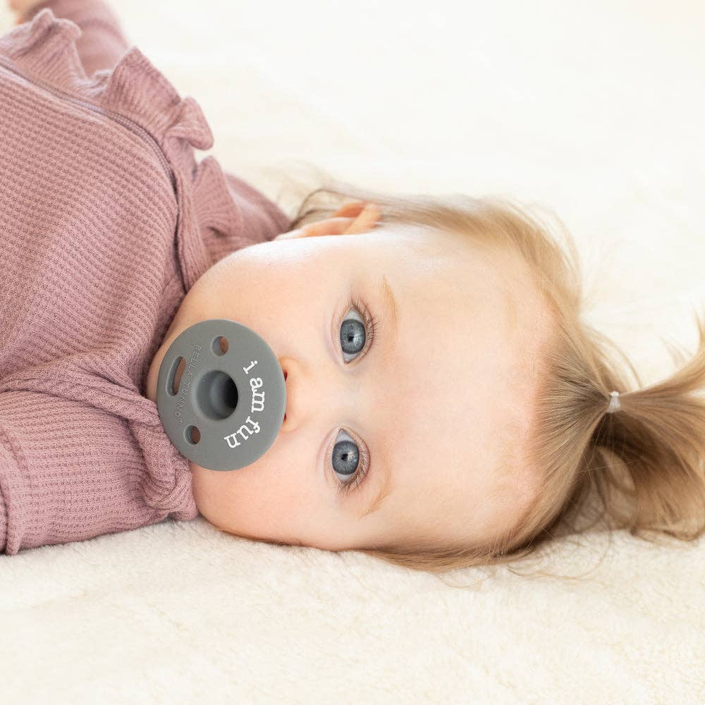 I am Fun Bubbi™ Pacifier: Grey