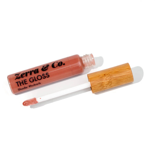The Gloss | High Shine & Plumping Vegan Lip Gloss: Rhubarb