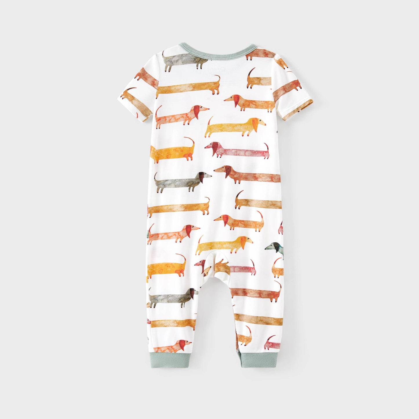 Family Matching Animal-patterned Short-sleeve Pajamas Set: Multi-color / Kids: 8 Years