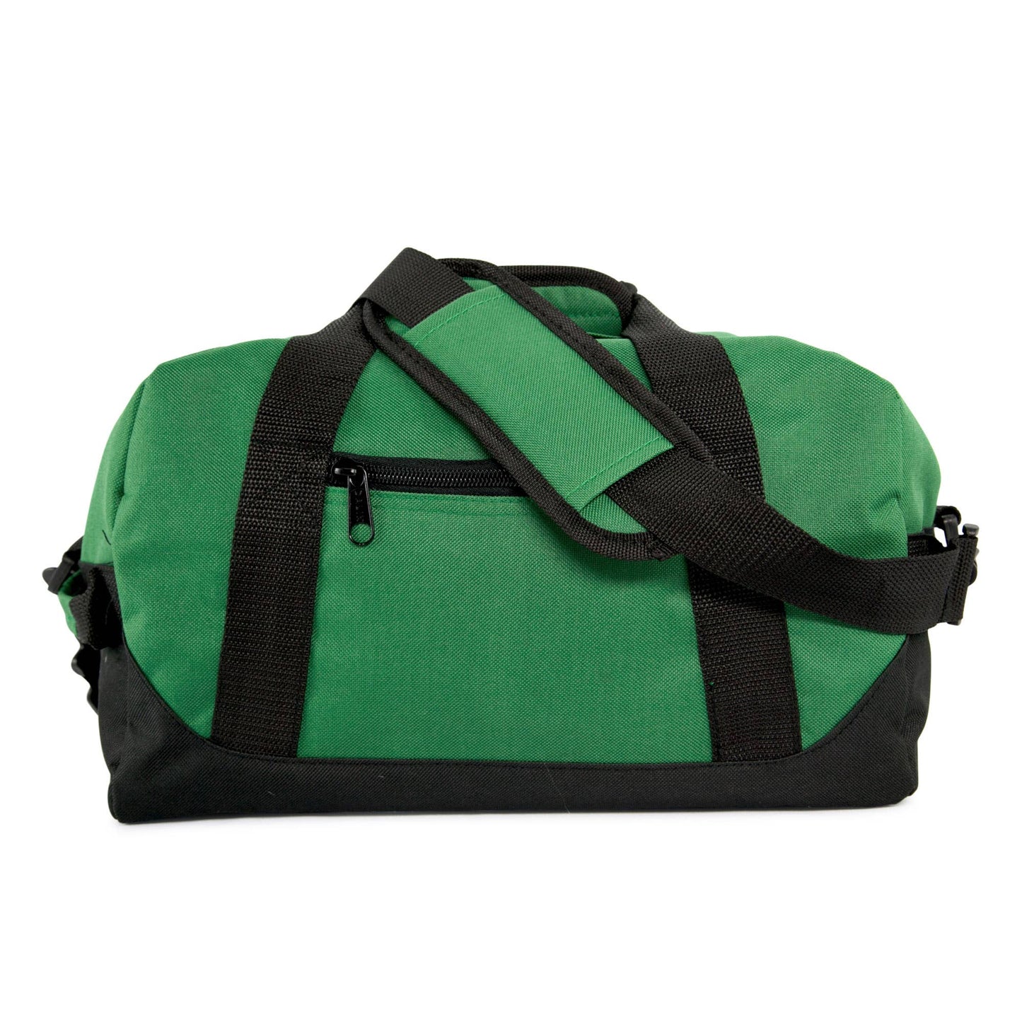 DALIX 14" Small Duffle Bag Two Toned Gym Travel Bag: Black