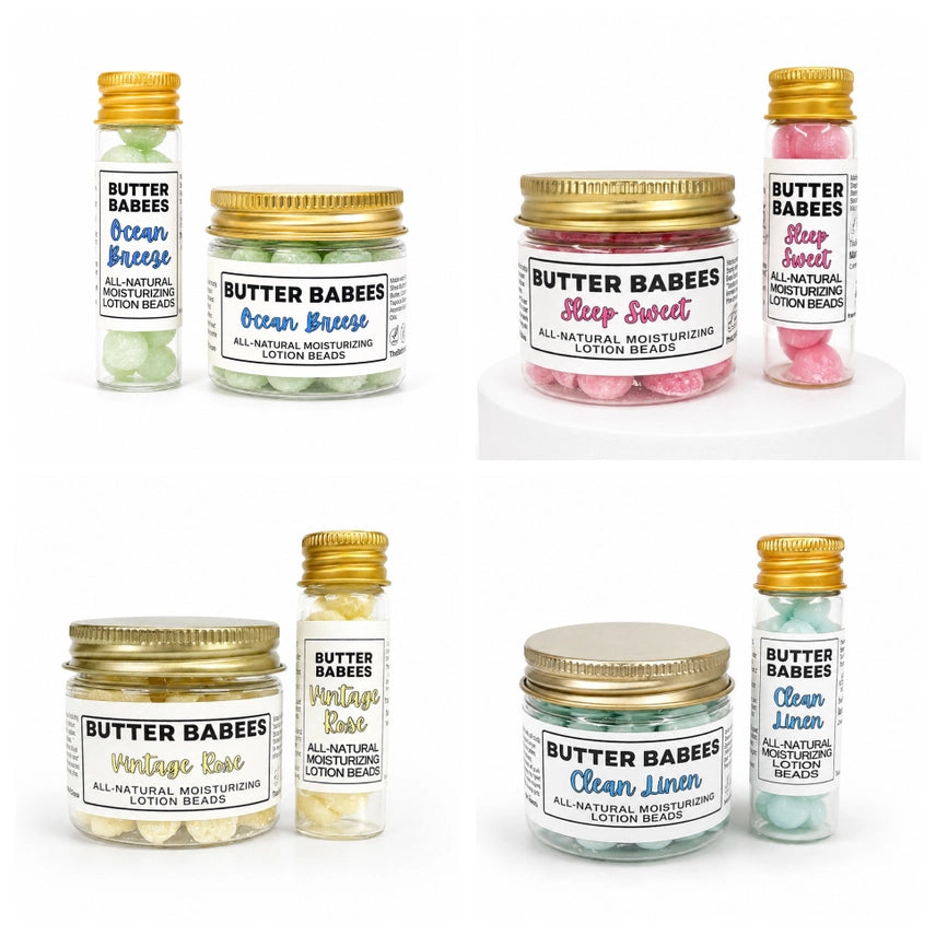 Mini Body Butter Gift Sets natural handmade lotion beads: The Signature Collection