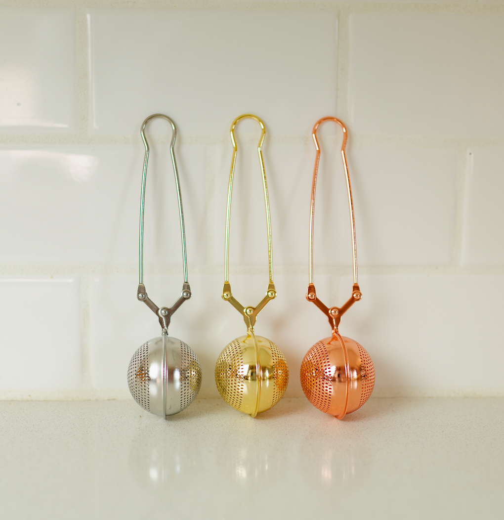 Stainless Steel Tea Strainer | Faire Market Bestseller: Gold