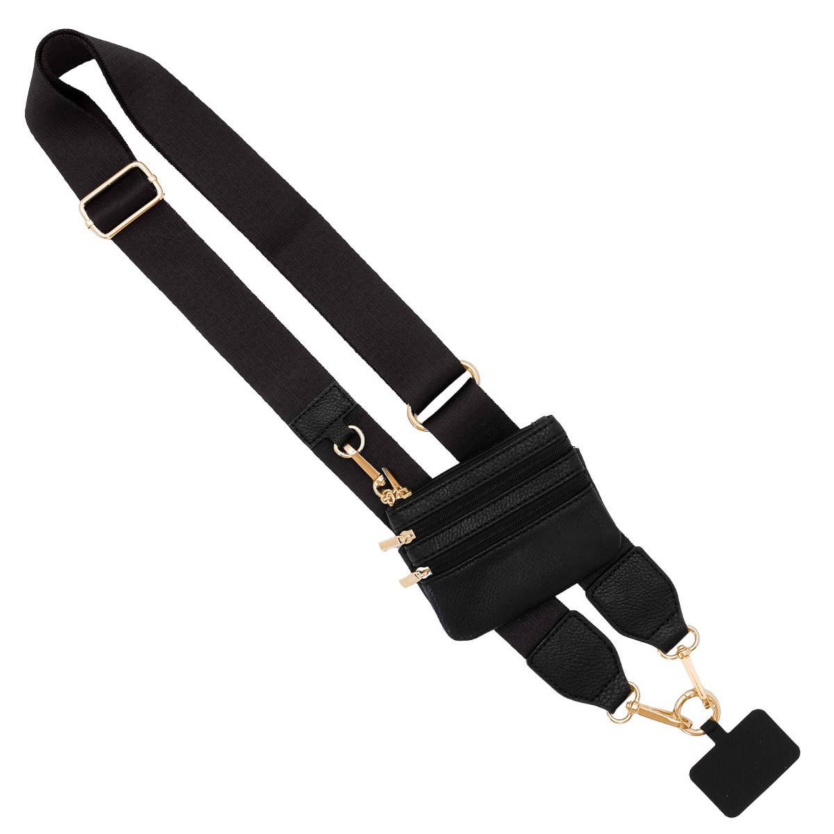 Clip & Go Phone Lanyard with Pouch - Neutral Collection: Navy