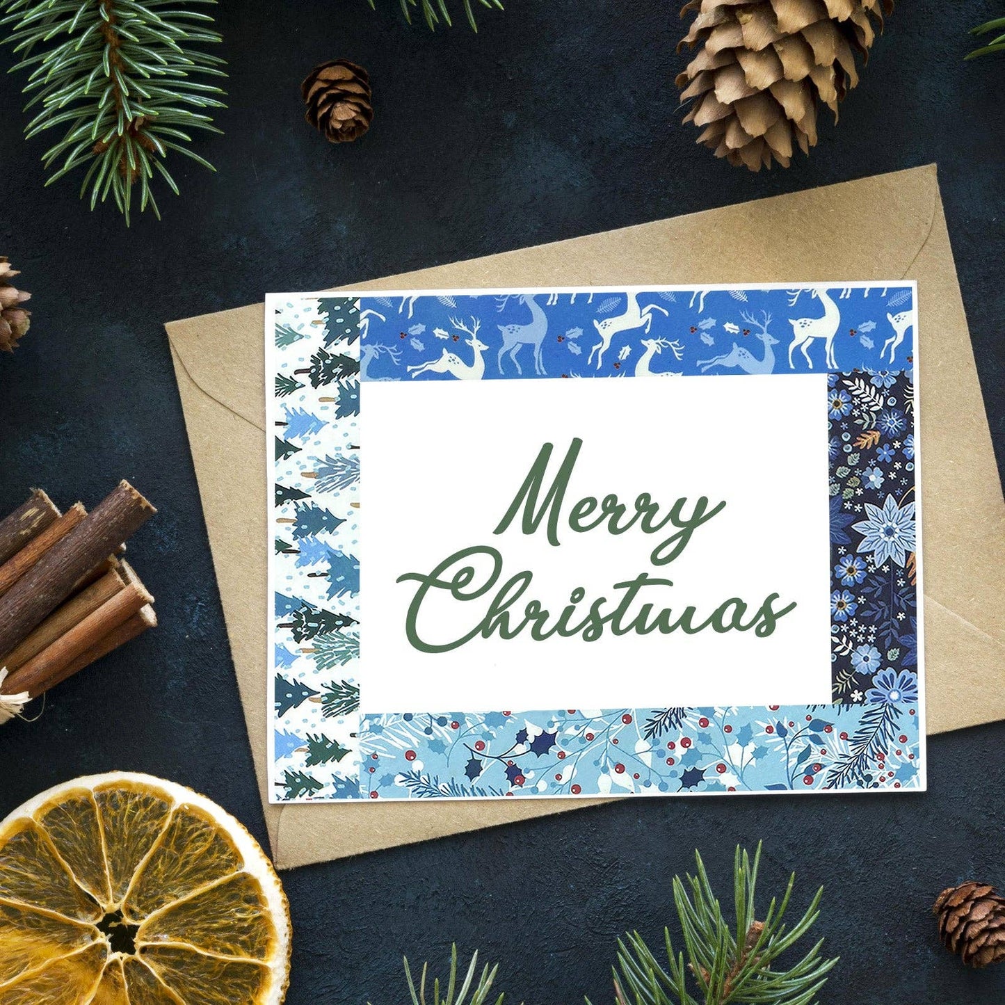 Wrapables Winter Season Washi for Arts & Crafts: Blue Winter