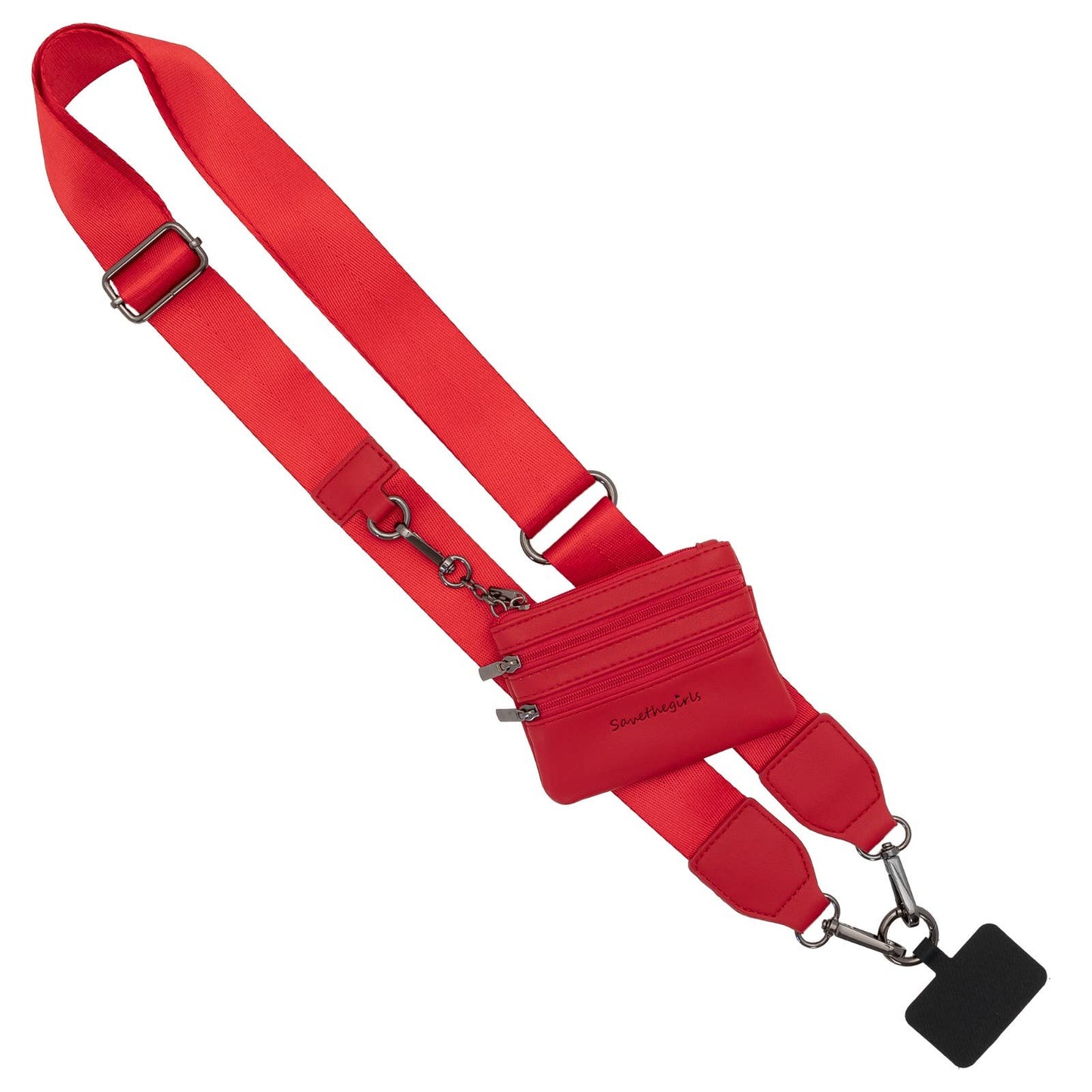 Clip & Go Strap with Pouch – Solid Collection: Purple