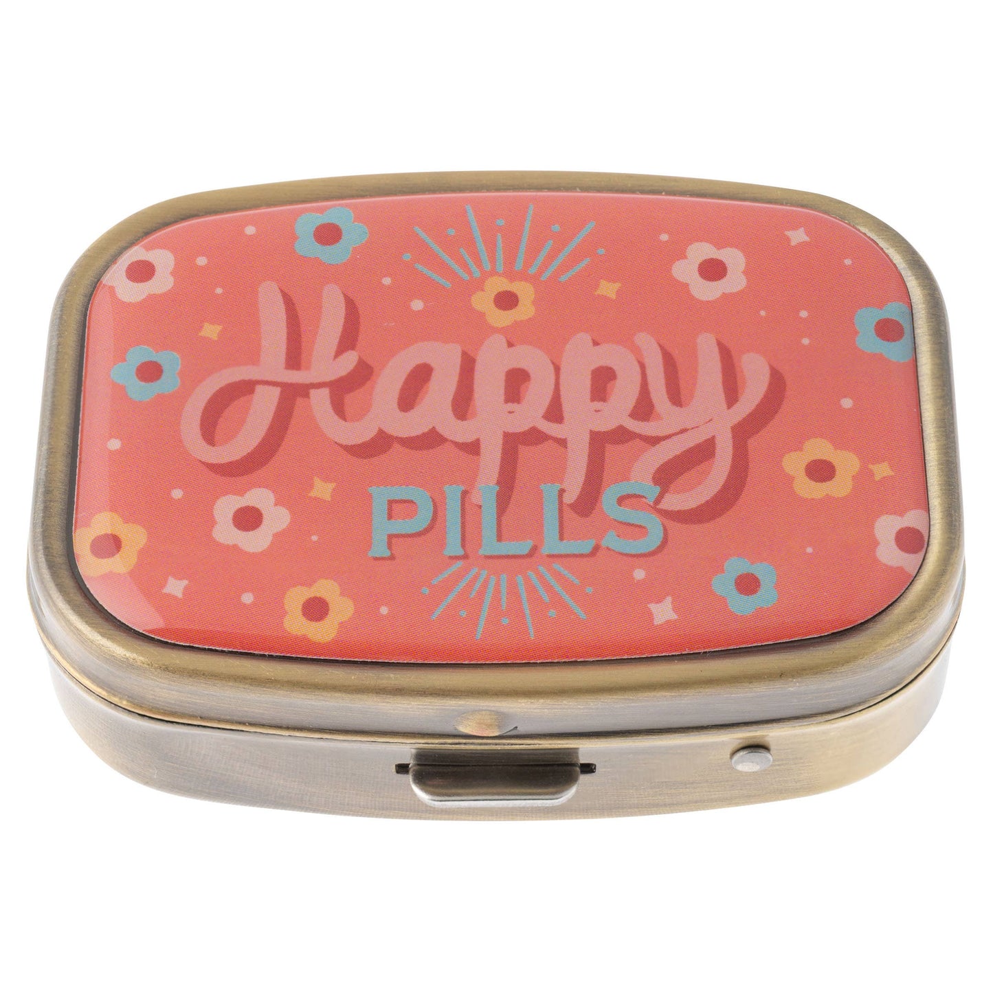 Small Metal Pill Case: Don't Panic
