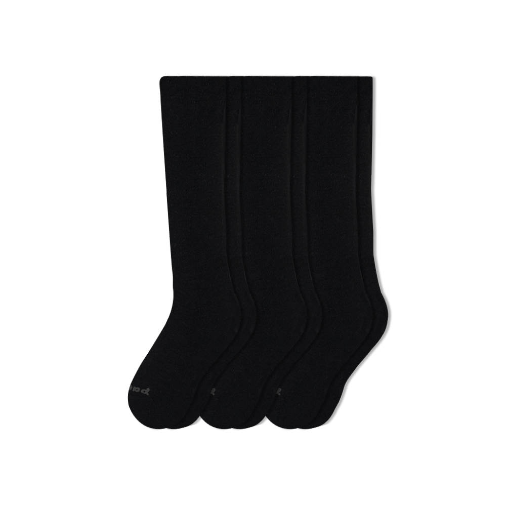 Men's Compression Socks: SOLID/Gray & SOLID/Charcoal & SOLID/Black / Medium / Large (US: 7 - 10)