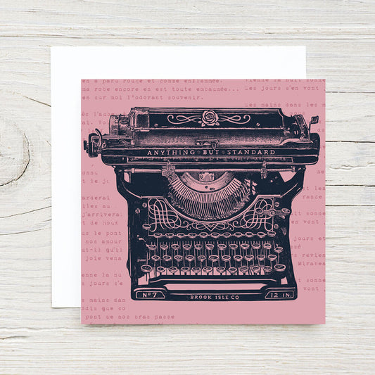 TYPEWRITER MINI GIFT CARD WITH ENVELOPE
