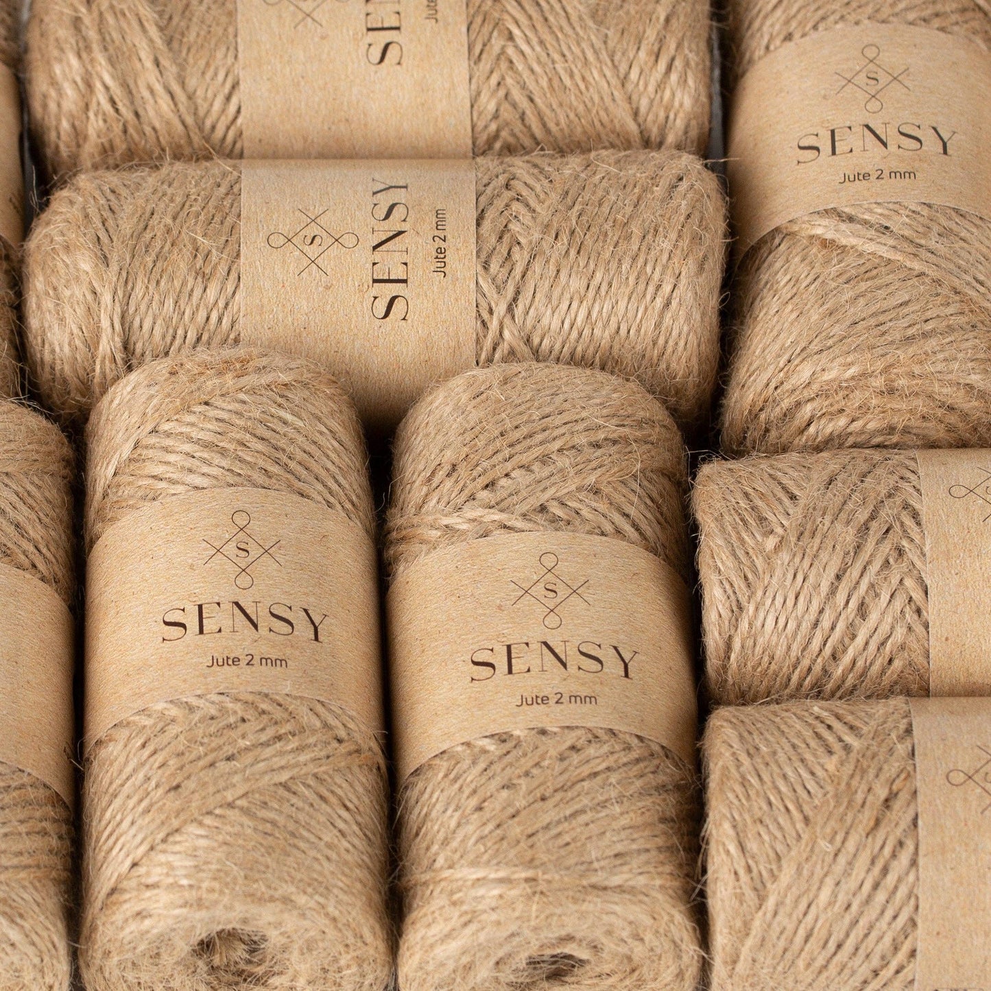 Sensy Premium Natural Jute Twine Best Arts Crafts Gift Twine Christmas Twine Durable Packing String (328 Feet): 1 Skein