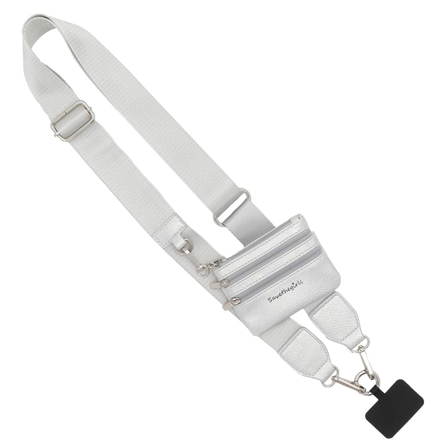 Clip & Go Phone Lanyard with Pouch - Neutral Collection: Navy