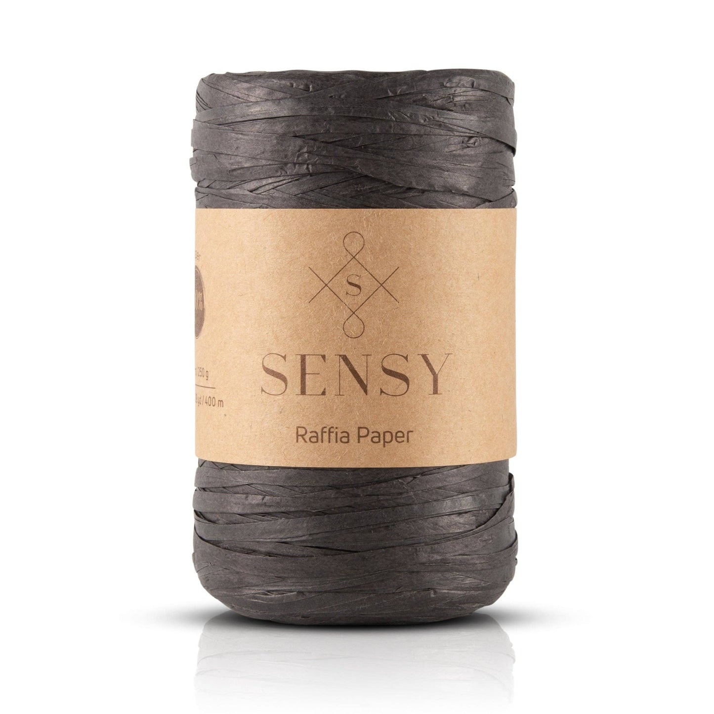 Sensy Premium 438 yards %100 Paper Raffia Paper: Natural