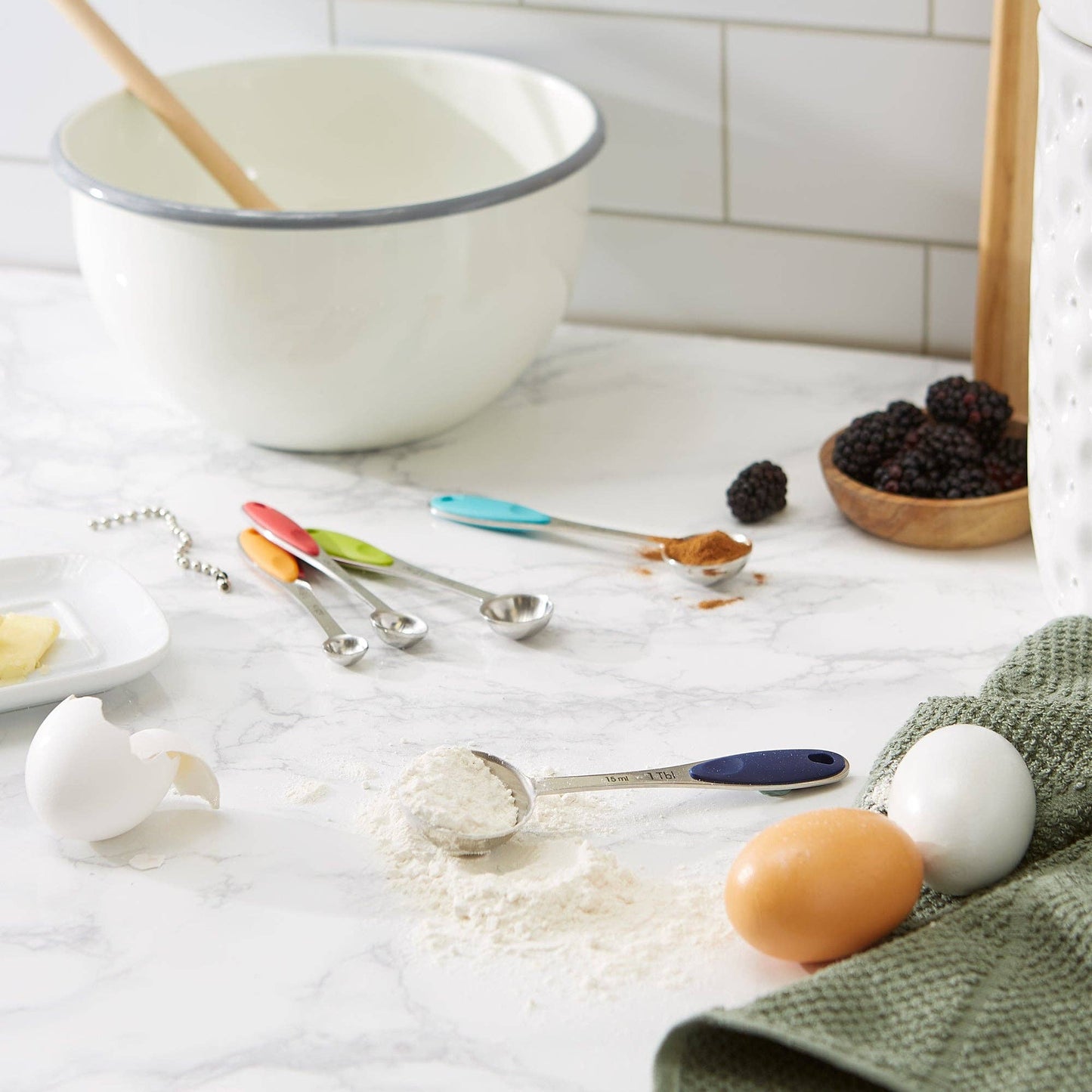 Measuring Spoon - Color Handle Set Of 5