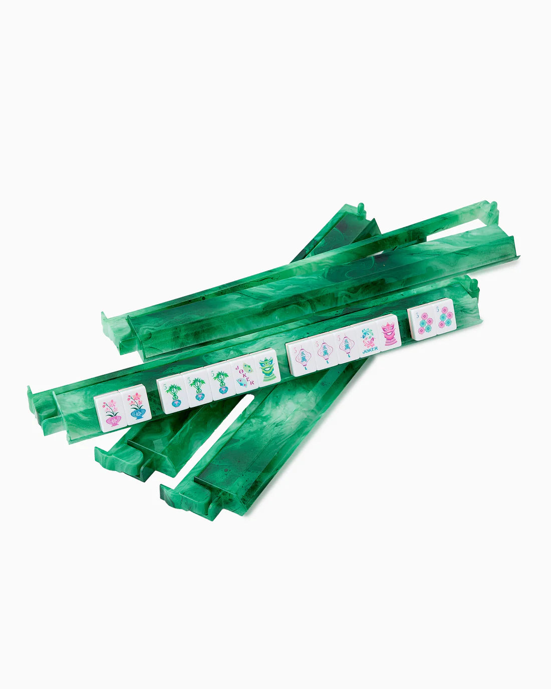 OH MY MAHJONG AGATE RACK & PUSHERS SET