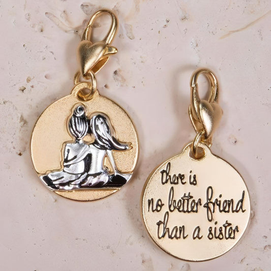 Medallion Charm - Sisters - AMANDA BLU