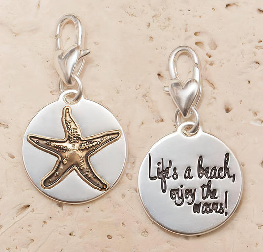 Medallion Charm - Starfish- AMANDA BLU