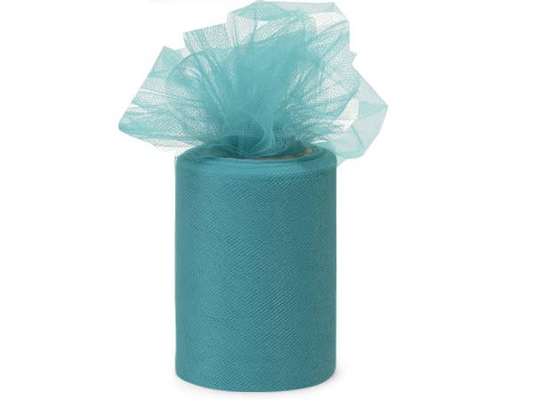 Premium Color Packaging Tulle: Teal Blue / 1 Pack / 6"x100 yards