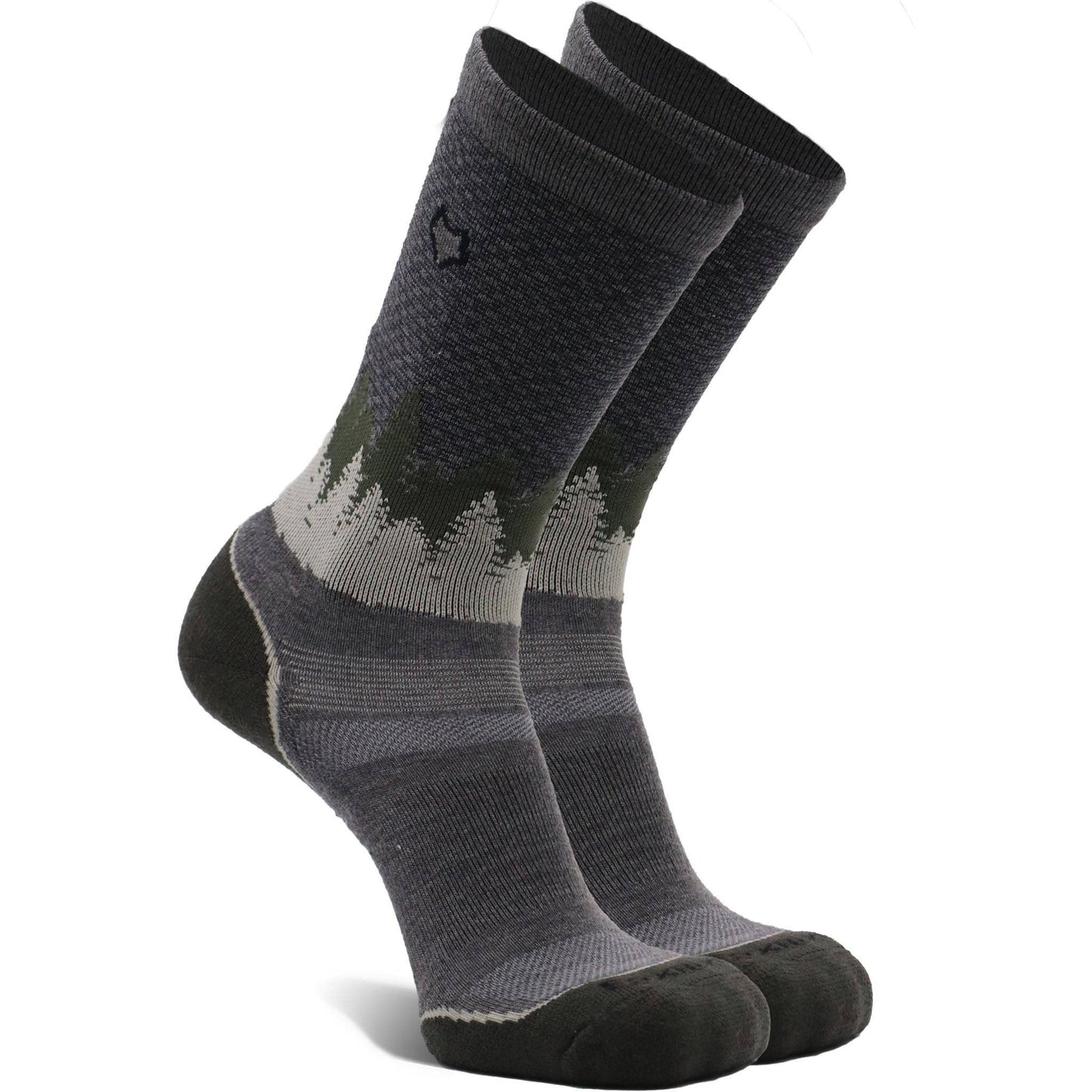 Hike Decorah Medium Weight Crew: Grey/Brass / Large