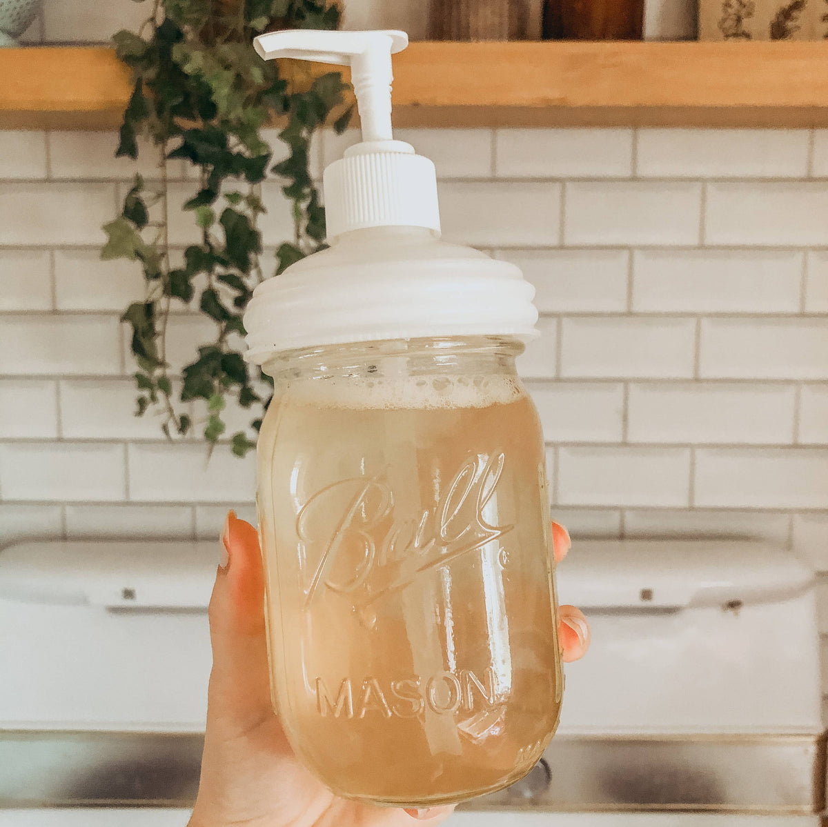 Mason Jar Pump Lid, by reCAP®- Sidekick of 16: Black