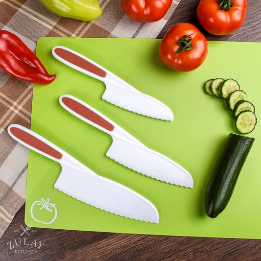 Safety Knife Set for Kids - 3 Piece: Red