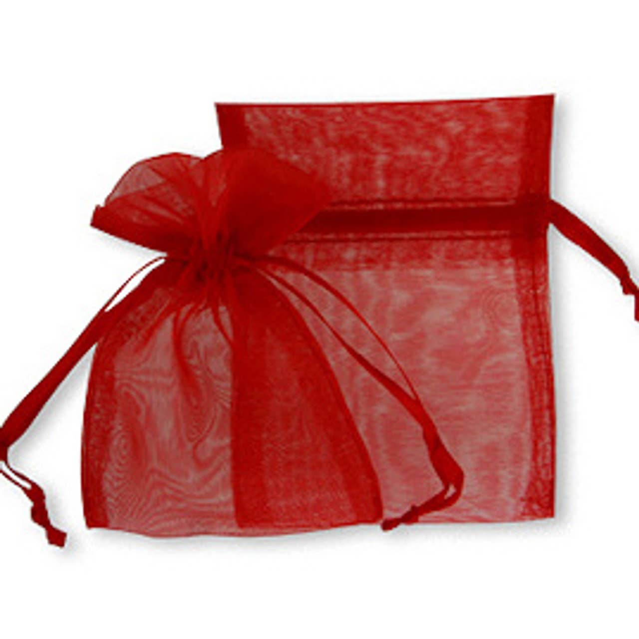 Organza Bag Sheer Favor  Pouch 6" x 8" (15 x 20 cm): Black