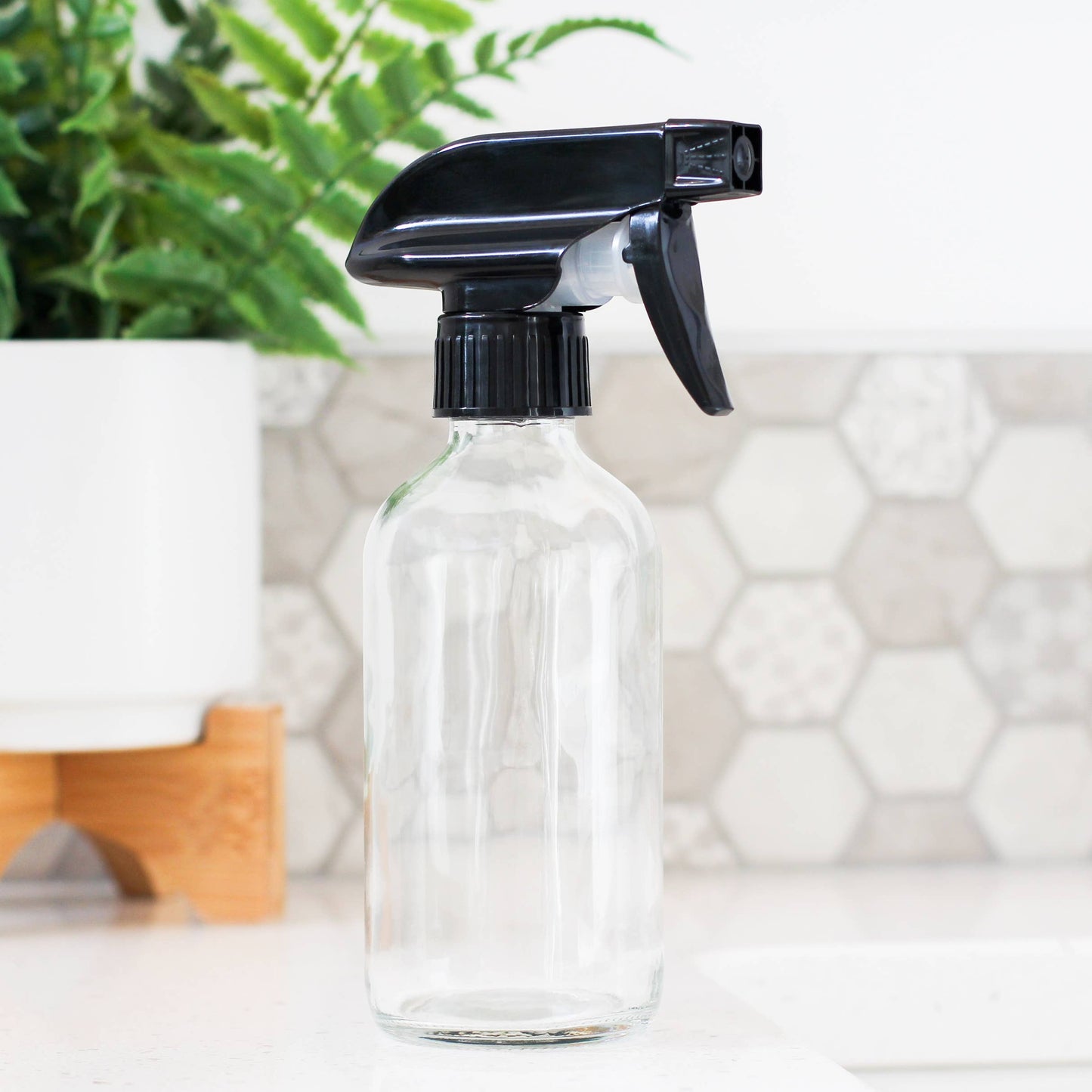 8oz Empty Clear Glass Spray Bottle