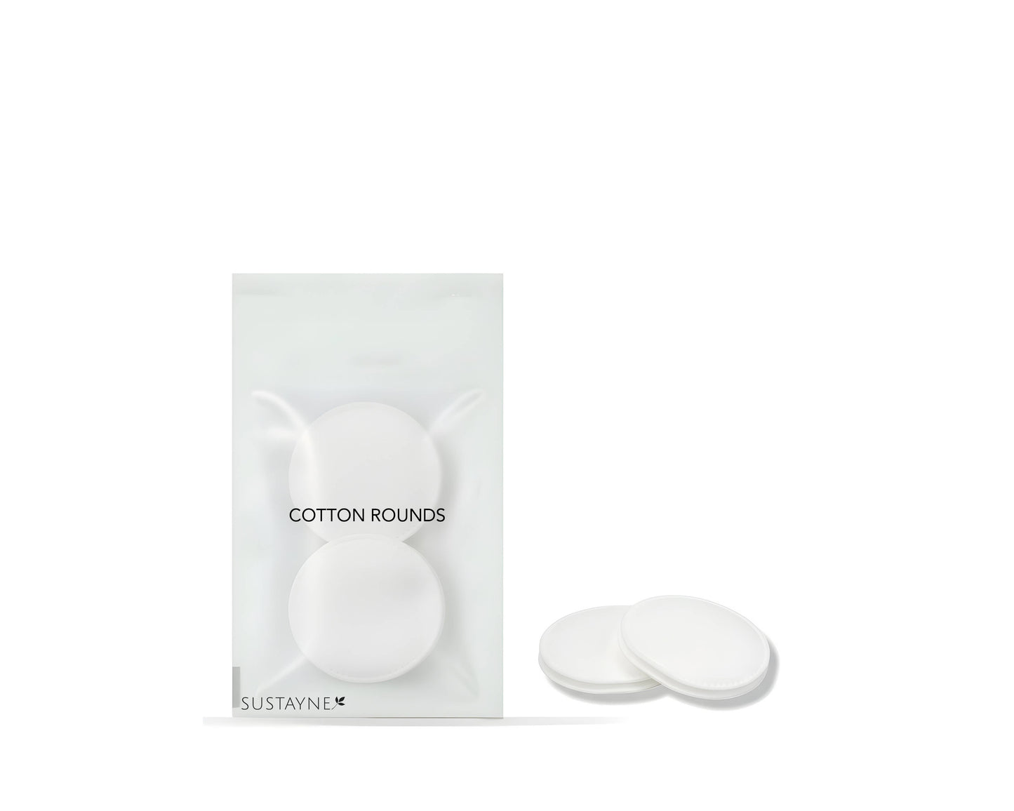 2 Pack Cotton Rounds - Compostable PLA Packaging