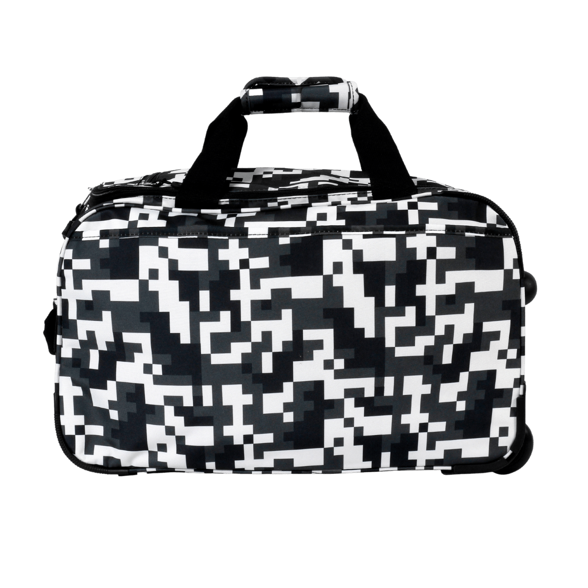 J World Duane 21-inch Travel Wheeled Duffle Bag: BLACK