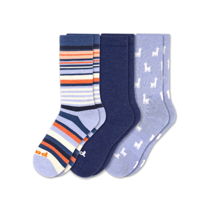 Women's Crew Pacas Socks: DOTS Red & Ivory / Medium / Large (US: 8.5 - 11.5+)