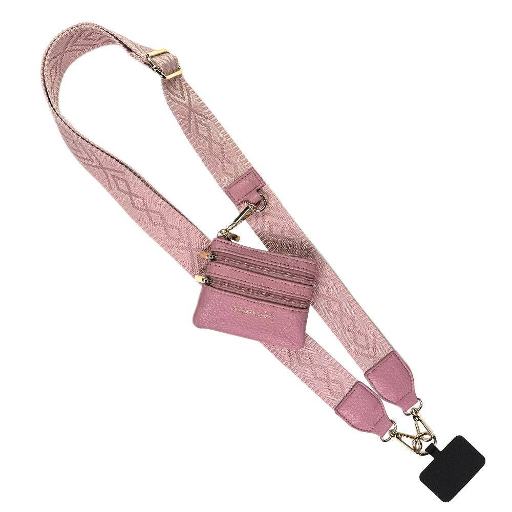 Clip & Go Strap with Zippered Pouch Classic: Black