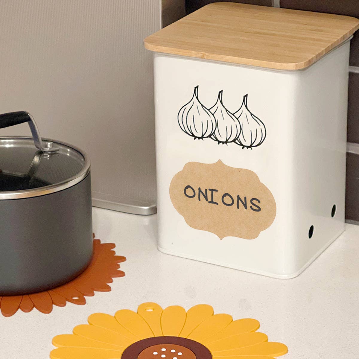 Wrapables Kraft Paper Sticker Labels for Lids, Mason Jars: (450pcs) Assorted Fancy
