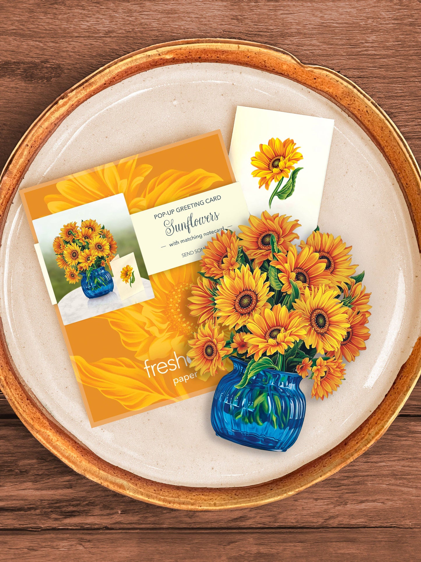 Mini Sunflowers (10 Pop-up Greeting Cards)