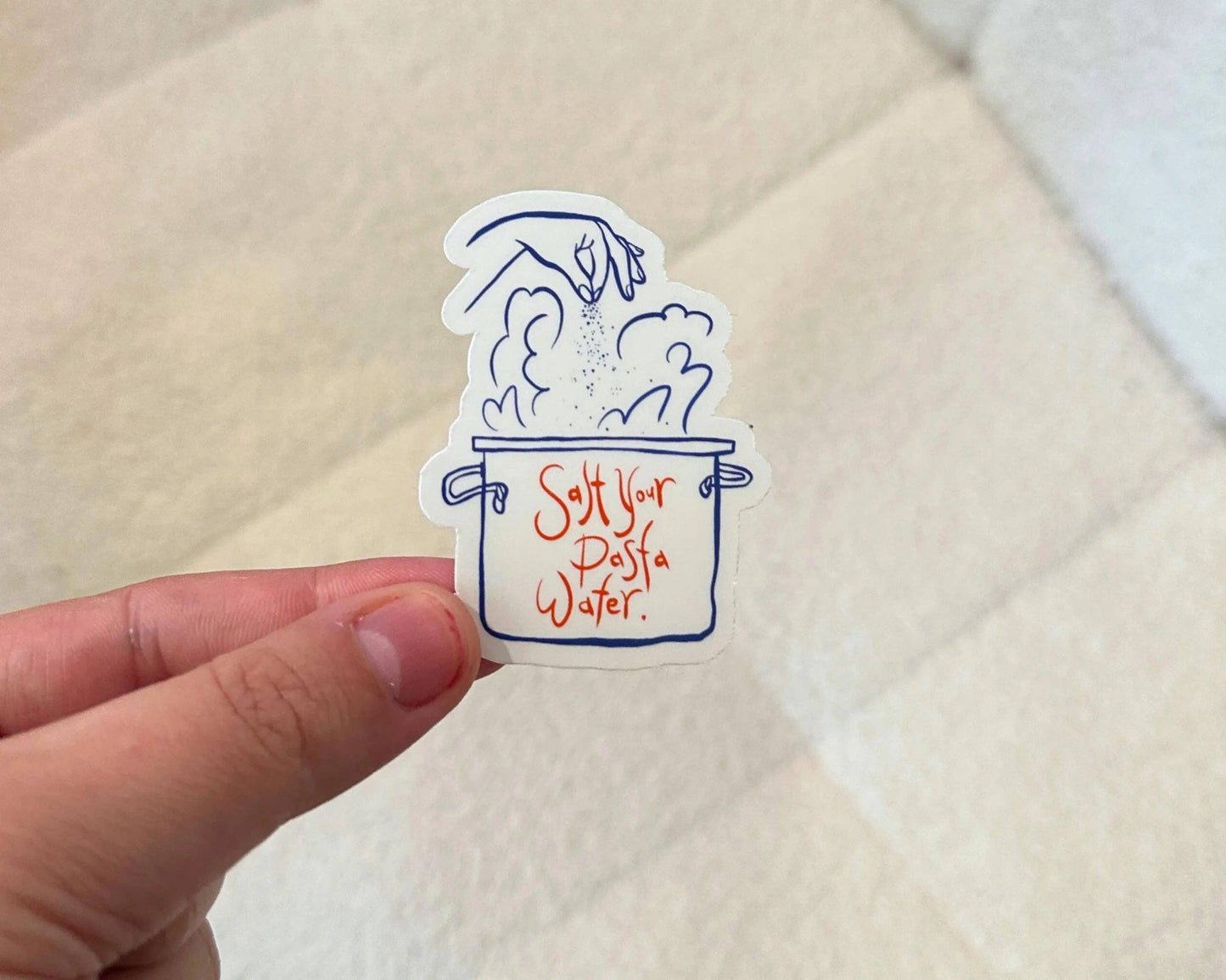 Salt Your Pasta Water Sticker