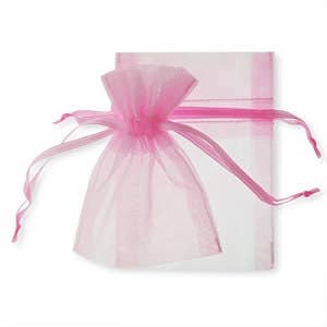 Organza Bag Sheer Favor Gift 4" x 6" (11 x 9.5 cm): Black