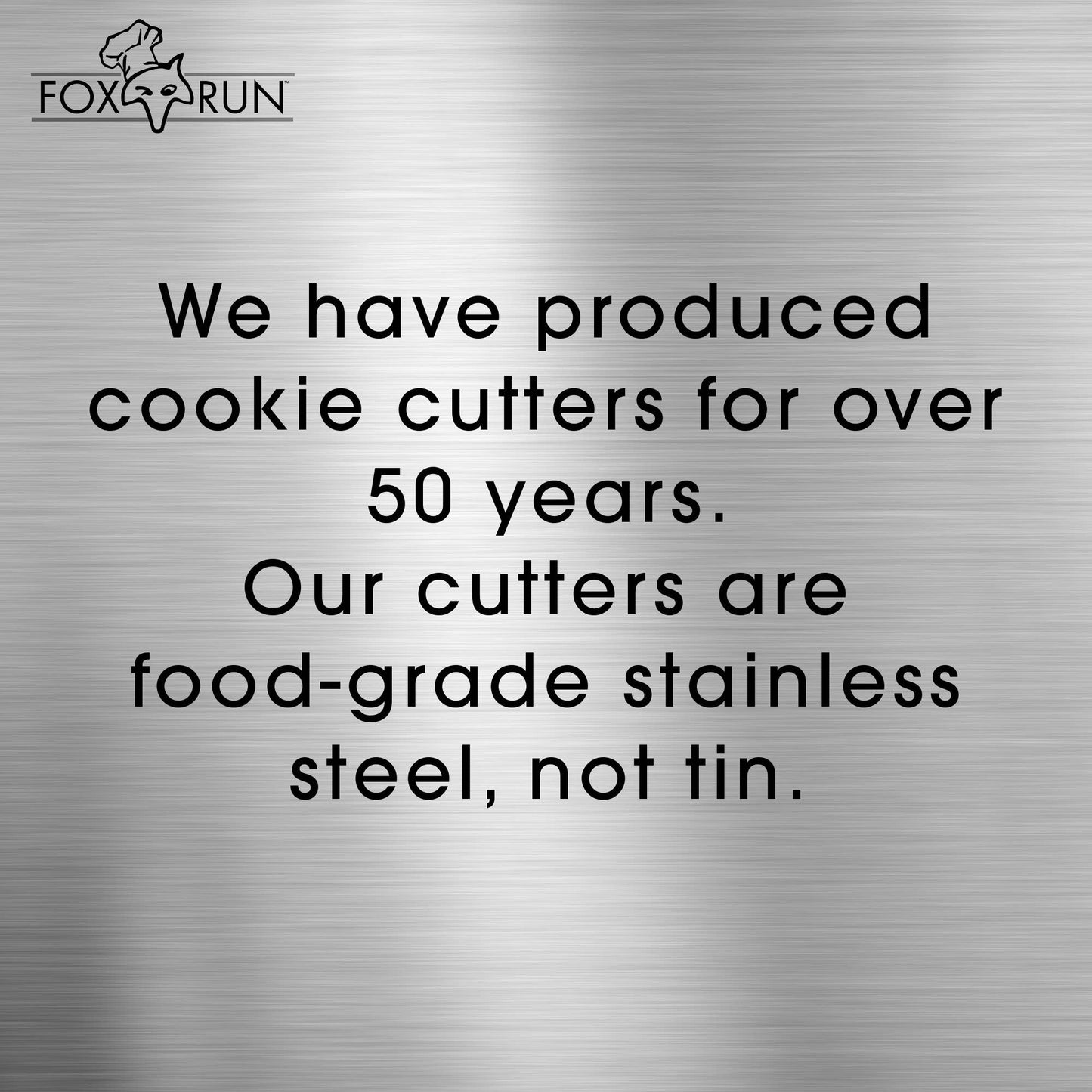 Fox Run Linzer Cookie Cutter Set, 6-Piece, 2.5" x 1.75"