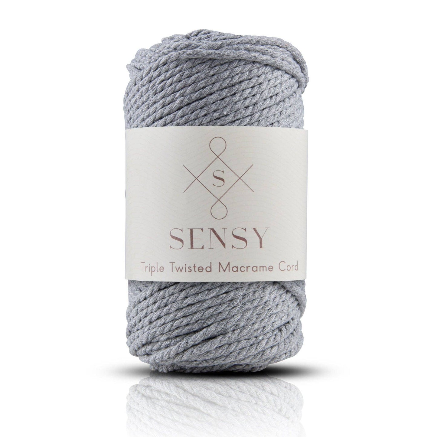 Sensy Premium 3mm - 100% Cotton 3 Strand Twisted Macrame: Latte