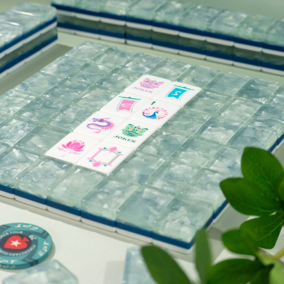 Garden Party Mahjong Set - Moonstone Pearl 12-01