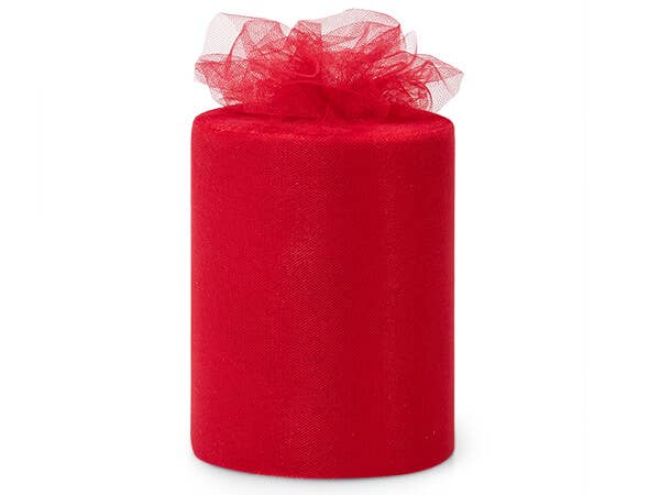 Premium Color Packaging Tulle: Burgundy Red / 1 Pack / 6"x100 yards
