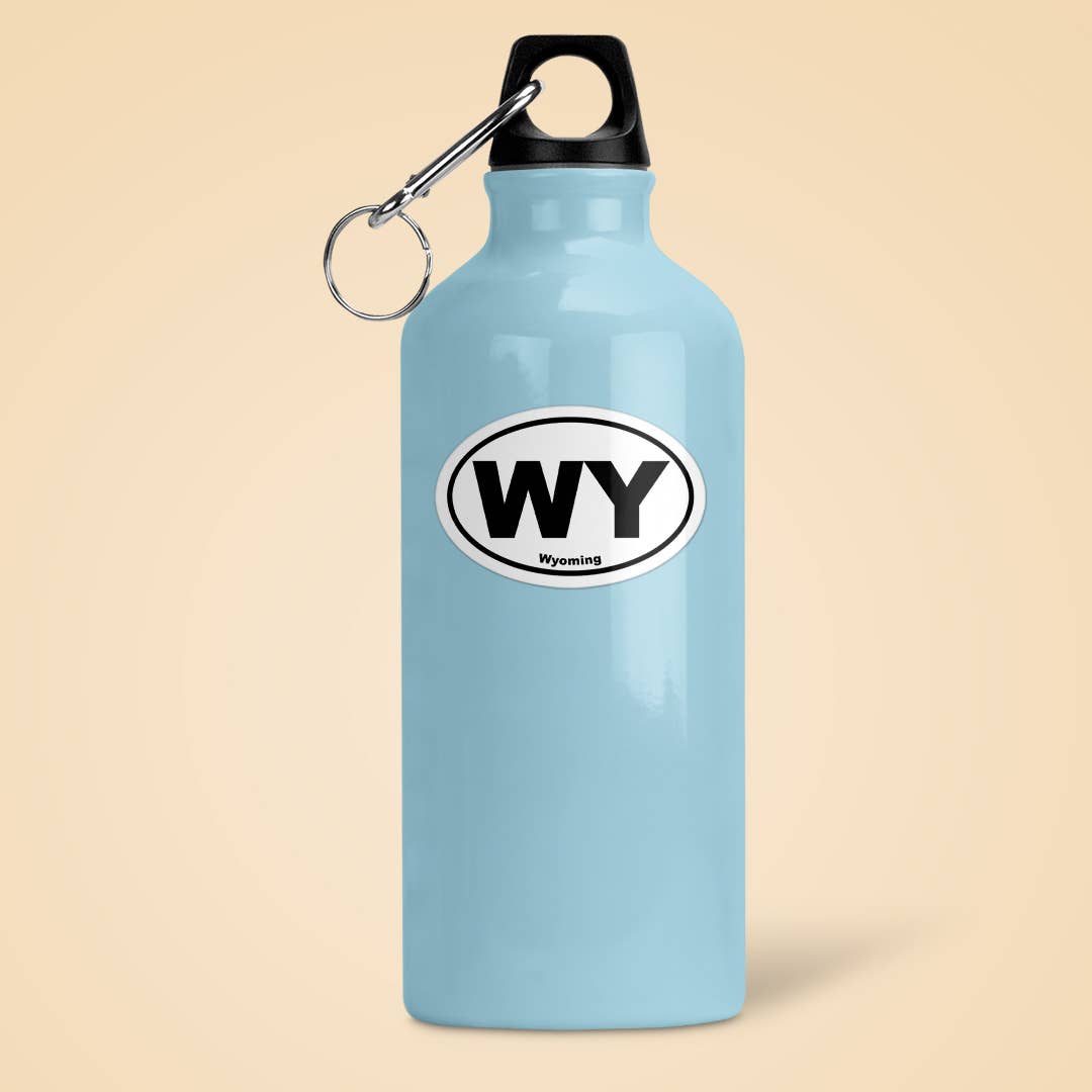 Wyoming WY State Oval Sticker Vinyl Decal: 3"