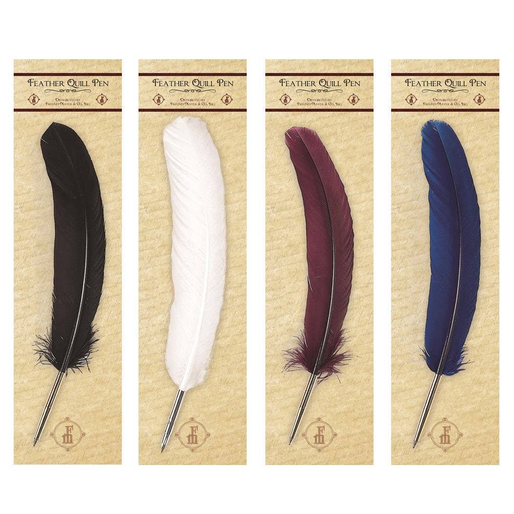 Genuine Turkey Quill Basic Ballpoint Pens: 16 pcs Basic Ballpoint Assortment / Bulk