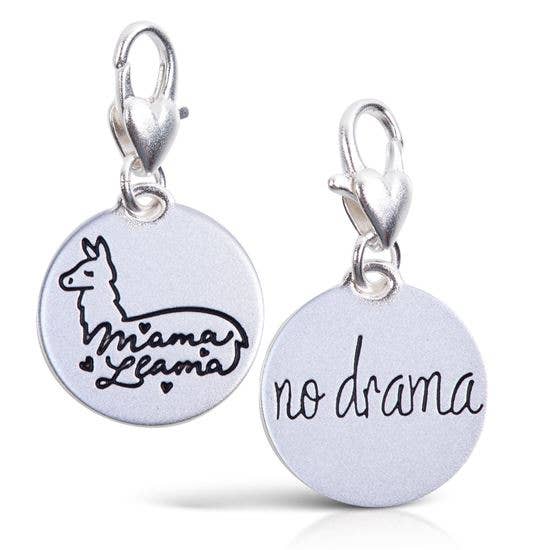 Mama Llama “family”- Silver 1-tone Medallion