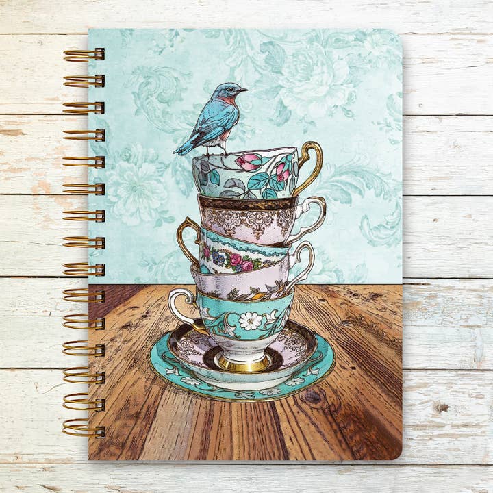 Notebook/Journal (Lined) - Teacups