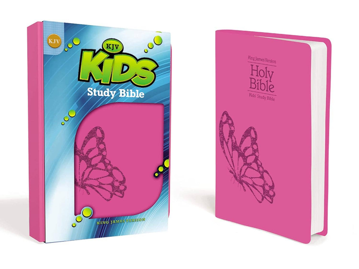 KJV, Kids Study Bible, Leathersoft, Pink: Imitation Leather