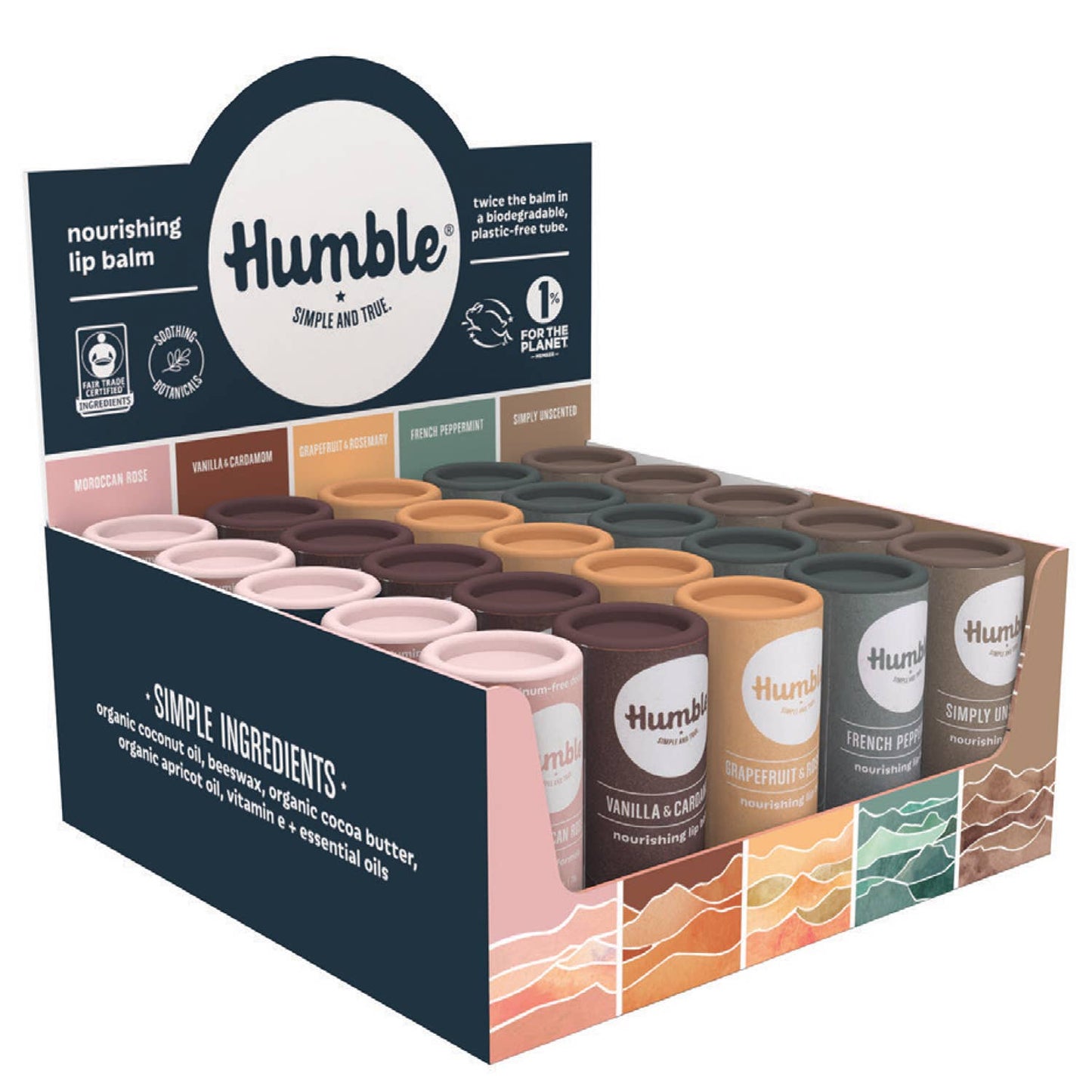 Variety Plastic-Free Lip Balm - Assorted Flavors