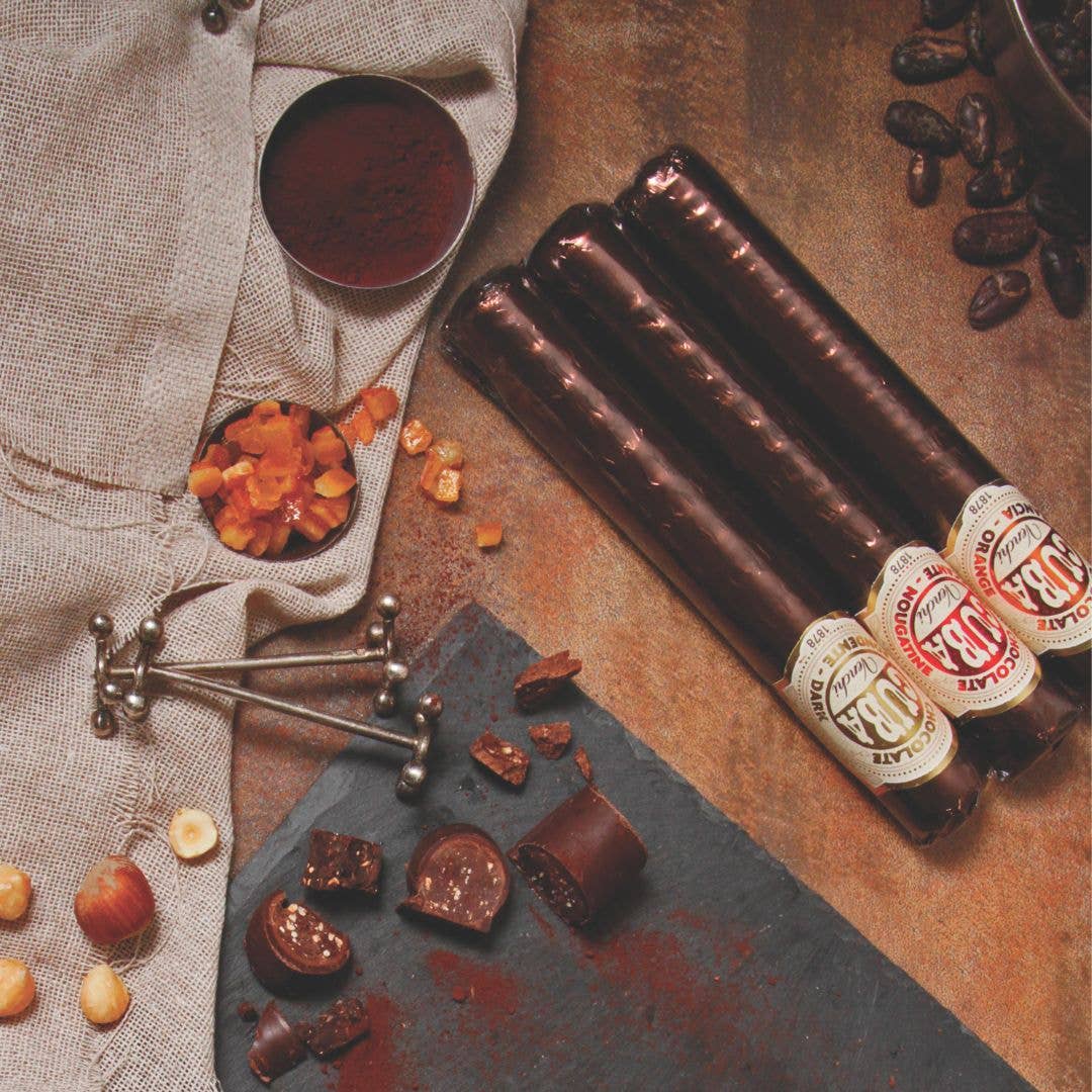 Orange Chocolate Cigar - Italian Gourmet Chocolate
