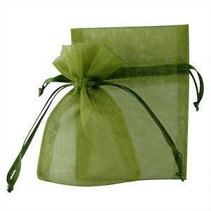 Organza Bag Sheer Favor Gift 4" x 6" (11 x 9.5 cm): Black