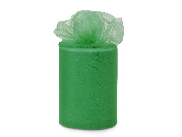 Premium Color Packaging Tulle: Kelly Green / 1 Pack / 6"x100 yards