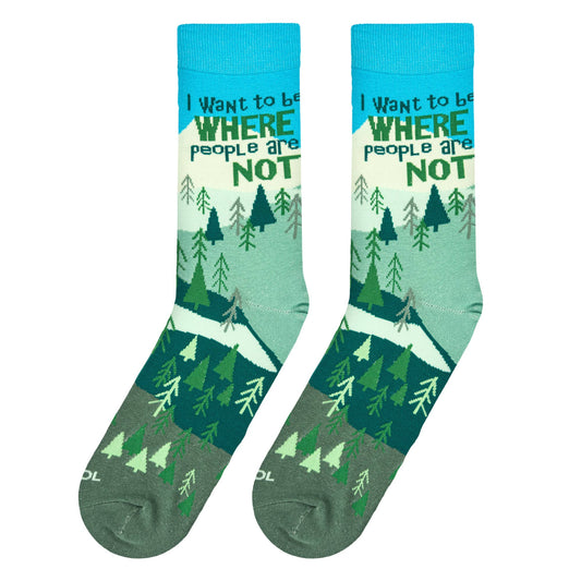 Where People Are Not - Mens Crew Folded